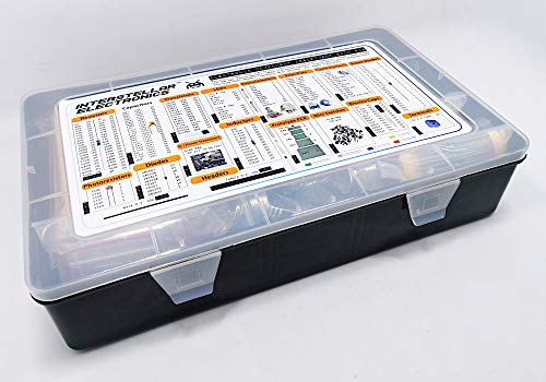 Zebulon COMPONENT ASSORTMENT 2000 2200 Pcs Electronic Component Assortment Kit, Capacitors, Resistors, Transistors, Inductors thumb #2