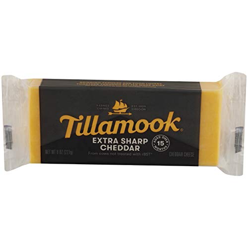 Tillamook Extra Sharp Cheddar Cheese, 8 oz (Packaging May Vary)