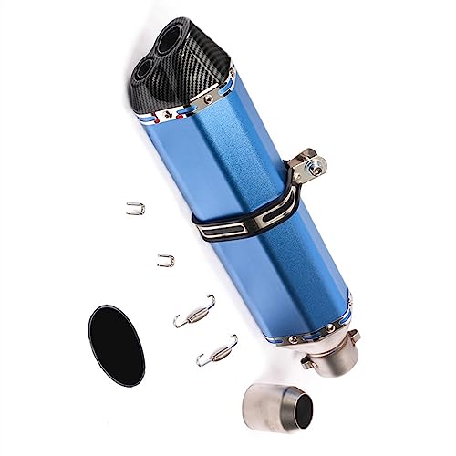 470 ミリメートルの長さユニバーサルオートバイ二穴エスケープ修正されたスリップオンマフラーパイプに適合するMT09 FZ6 Tmax