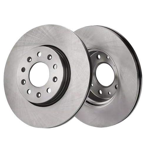 Image of Detroit Axle - 4pc Rear Brake Kit for 2020 2021 2022 2023 2024 Cadillac CT4, Disc Brake Rotors Ceramic Brakes Pads with Hardware Replacement : 12.40 inch inch Rotor