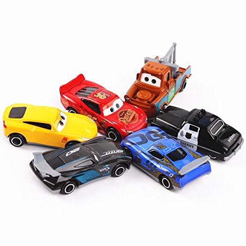 KAVANA® Mini Metal Die Cast Racing Cars for Kids Free Wheel High Speed Unbreakable Metal Toy Car Play Set for Childrens Best Gifts Toys for Boys Set of 6 (Multi Color) 3