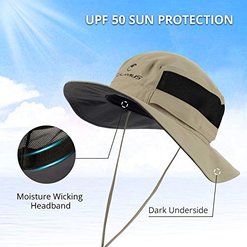 Calamus Upf 50 Boonie Sun Hat– Sun Protection Hat, Fishing Hat, Beach & Hiking Hat, Golf Hat, Hunting Hat, Paddling, Rowing, & Kayaking - Kaki #TOP3