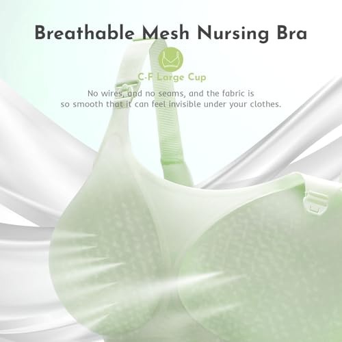Image of Nursing Bras for Breastfeeding, Seamless Ultra Comfort Maternity Bra, Natural Shape Pregnancy Bras for Women