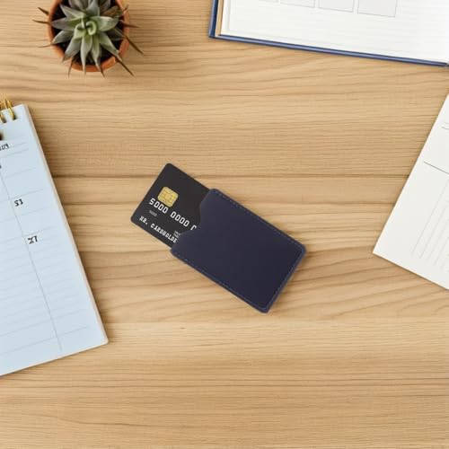 7 Stück Pu Leder Schutzhülle für Karten mit RFID Schutz Schlankes Design Wiederverwendbar Verhindert Unbefugten Zugriff und Magnetischen Datenverlust für Reisen – Bild 7