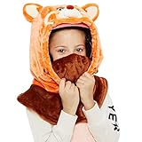 Hytiland Balaclava Windproof Hat, Winter Face Mask, Ski Helmet Decoration, Funny Snowboard Helmet Cover for Kids and Adult
