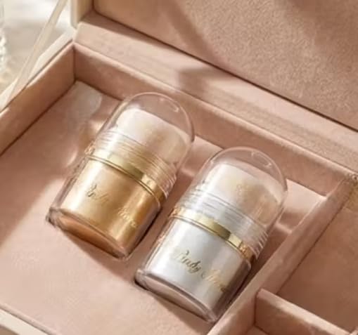Body & Face Shimmer Highlighter Powder, Gold and Silver, Glitter Duo-Chrome Metallic Finish, Intense Pigmentation, Pack of 2-picture-15