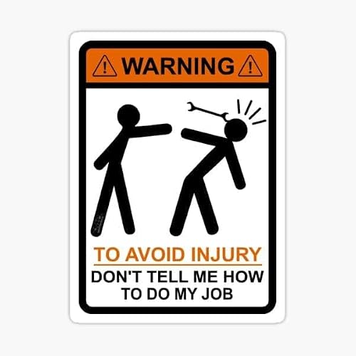 CCPARTON Metal Safety Sign - Avoid Injury & Caution - Aluminum - 8x12 Inches