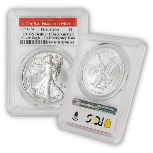 2021 (S) 1 oz American Silver Eagle Coin Brilliant Uncirculated...