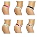 Just Intimates 6P-12161-B-2X Thongs/Panties for Women (Pack of 6)