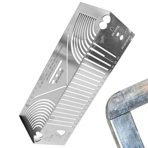 Listado de Reglas para marcos , tabla con los diez mejores. 49 Regla de marcado de ángulo, Herramienta de marcado de de construcción en ángulo recto, Angle Arc Marking Tool, Adjustable Linear Arc DualPurpose Scriber, Pipe Cutting Guide Tool
