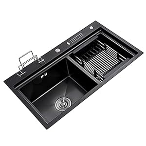 Generisch Generic Doppelspülbecken Edelstahl 88x48x21 cm