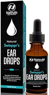 Natural Ear Drops for Swimmers Ear, Allergy Relief, Itching – Swimmers Ear Drops for Clogged Ears, Itchy Ears, Soothing Ear Pain, Earache – Drying Ear Oil Treatment for Surfer, Swimming, Kids, Adult