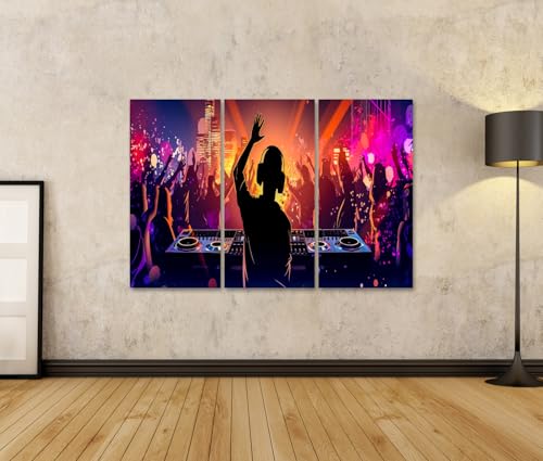 Peintures murales DJ affiche colorée islandburner tableau déco design - 2