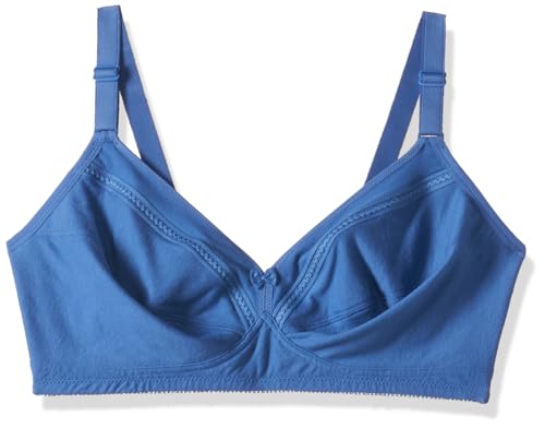 Image of Triumph Comfort Wireless Non Padded Everyday Women Cotton Bra Soft Breathable Cotton, Cut‑n‑Sew Cups 3 /4 Coverage, High Center Bridge Lace Trim & Bow Daily Comfort, Natural Shape Pack Of 1