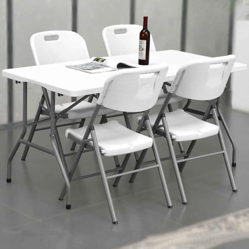 Table pliante portable de camping avec pieds en acier stables