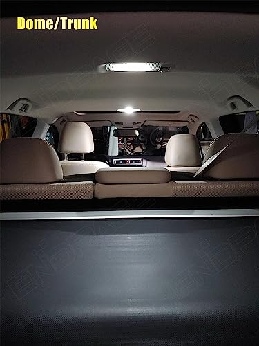 Kit interior de luces LED para Nissan Rogue 9 piezas blanco 6000K miniatura 4