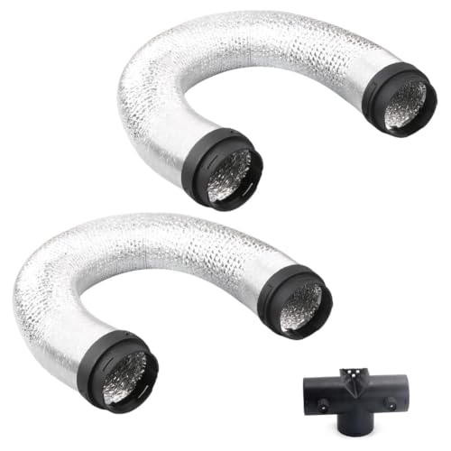 FACAIIO Tuyau flexible de 75 mm pour chauffage de stationnement diesel, tuyau double couche avec connecteur Airtronic D5 D5S pour Eberspacher D4 D4S pour camping-car