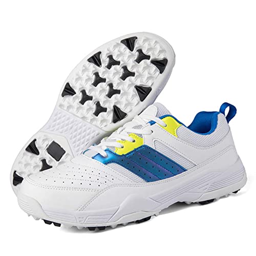 ONAIC Men's Golf Shoes Leather Waterproof Sneakers Breathable Anti-Skid Golf Trainers Wide Fitting Comfort Big Size2