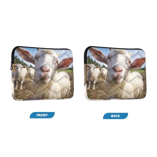 Funda para portátil 13-14 pulgadas impermeable con diseño de cabra miniatura 2