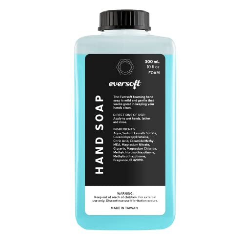 Image of Eversoft Foam Hand Soap Refill Cartridge, Pack of 6 x 300ml (10.0 oz), ESO-015FP