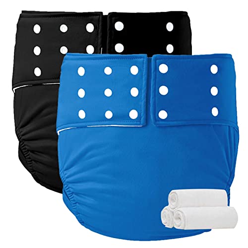 LZH FILTER Pañales de Tela para Adultos Ropa Interior con Máxima Absorción Reutilizables Bragas de Incontinencia Ajustable Cover