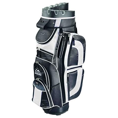 Longridge Pro Cart Bag in Black and White Cover