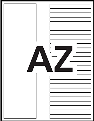 Avery Ready Index A-Z Tab Binder Dividers, Customizable Table of Contents, Multicolour Tabs, 1 Set (11125) image 6