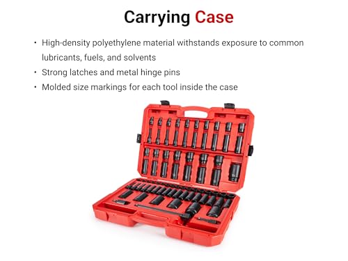 Image of TEKTON 1 /2 Inch Drive Impact Socket Set, 78-Piece | SID92408