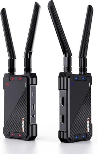 Image of Wireless HDMI Transmitter and Receiver,400M /1300FT Wireless HDMI Extender Kit with Loop Out,1080P Full HD for Streaming from DSLR,Laptop,Setop Box to TV,Projector,IR Remote Control Support EPL-WL081