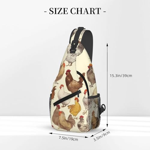 Bolso de pecho cruzado para hombre tipo sling mochila para senderismo miniatura 3