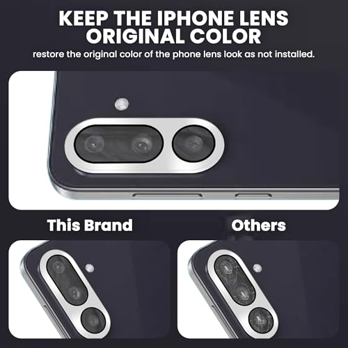 Image of ArmourPro Camera Lens Tempered Glass for Samsung Galaxy M36 Tough HD Individual Aluminum Alloy Rings 9H Camera Cover, Scratch-Resistant,Camera Lens Protection| Silver, 1 Pack