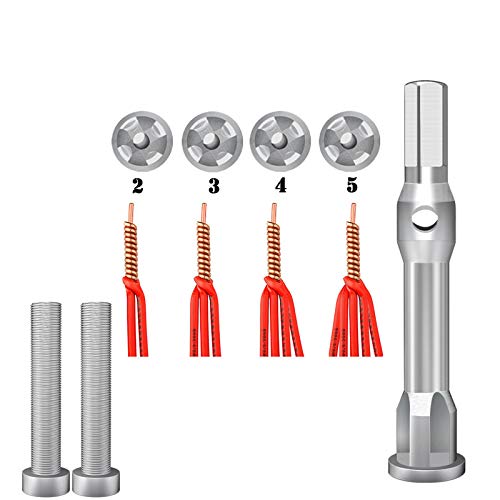 Wire Twisting Tools, Portable Quick Wire Stripping and Twisting Tool, Wire Stripper and Twister, Connector Twist Wire Tool for Power Drill Drivers, Electrical Wire Stripping Tool