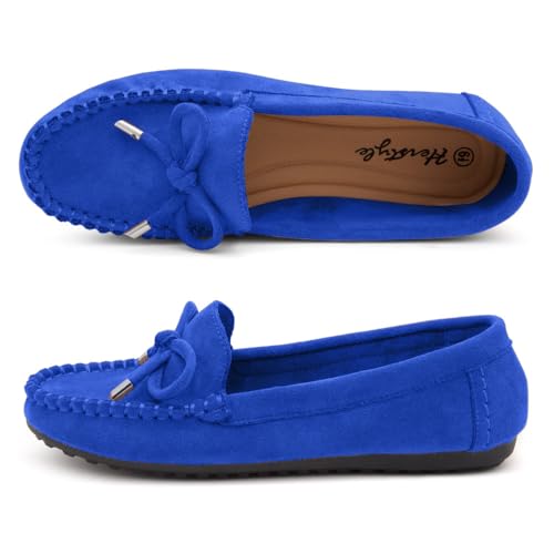 Image of Herstyle Loafers for Women - Slip-On Business Flats Shoes | Dressy Casual Walking Flats with Memory Foam Insole | Lightweight & Comfortable Moccasins for Office & Travel