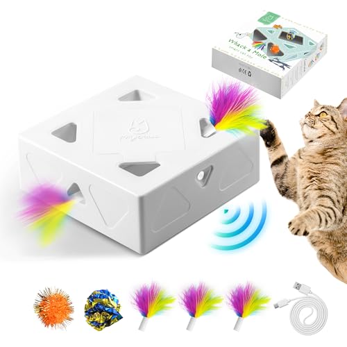 Migipaws Jouets pour Chat, Jouet interactif Automatique à 7 Trous...
