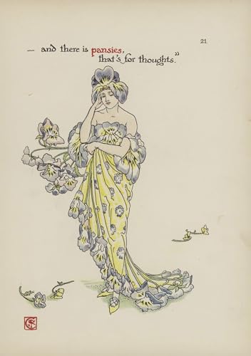 Fleurs du jardin de Shakespeare Walter Crane toile, rompre la monotonie d'un bureau avec l'art