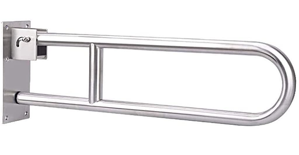 Tyuhduyur Handrail Grab Bar Folding For Bathroom Safety Handrail For Toilet And Shower Bathtub Wall Mount Support Handle For Elderly Grab Bar For Toilet/60Cm