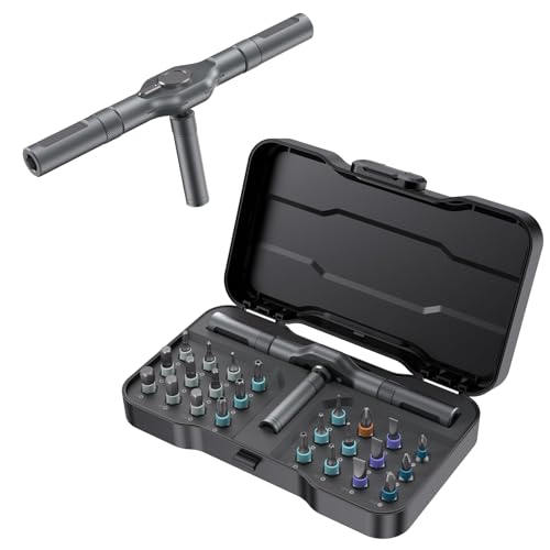 CHARMNAIL Destornillador de precisión 24 en 1 magnético Mini Set de destornilladores con caja de almacenamiento para reparación electrónica, PC, Smartphone, reloj, gafas