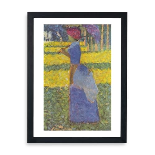 Femme avec parasol affiche encadrée grand format Georges Seurat pour décoration murale de salon