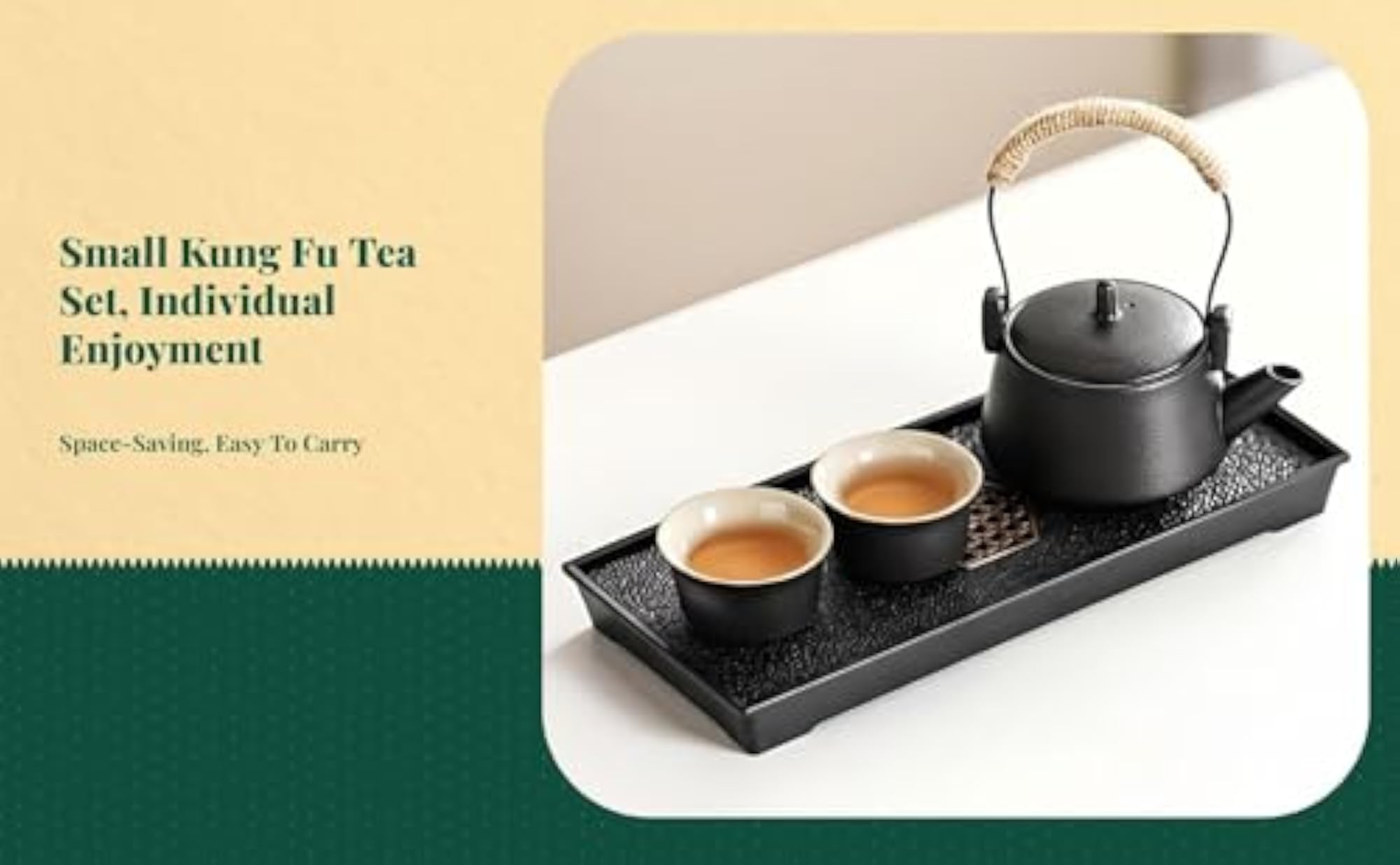 Enakshi Kungfu Tea Set, Porcelain Teapot & Mug