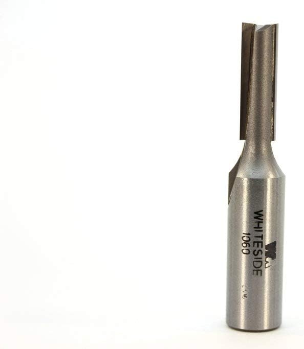 Whiteside 1060 Straight Router Bit: 5/16 Inch Cutting Diameter, 1/2 Inch Shank, 1 Inch Cutting Length