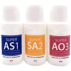 Peeling Solution Hydra Facial Serum, Wasser Peeling Hydrofacial Skincare Feuchtigkeitscreme Reinigungsserum, 3er Set Facial Konzentrat, Aqua Peel konzentrierte Lösung (3×30 ml)