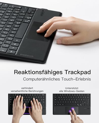 Teclado Surface Pro 7 retroiluminado de 7 colores con panel táctil preciso 7
