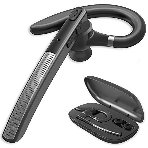 Bluetooth Headset Bluetooth Earpiece for Cellphones - DAROMAX Wireless Blue Tooth Head Set in-Ear Piece w/Mic Microphone for iPhone Samsung Cell Phone Hands-Free Noise Canceling for Driving Skype