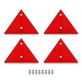 Fácil de montar - Es conveniente instalar cada reflector de seguridad con dos agujeros de fijación. Se incluyen pernos y tuercas, cada uno coincide con un juego de pernos y tuercas de acero.