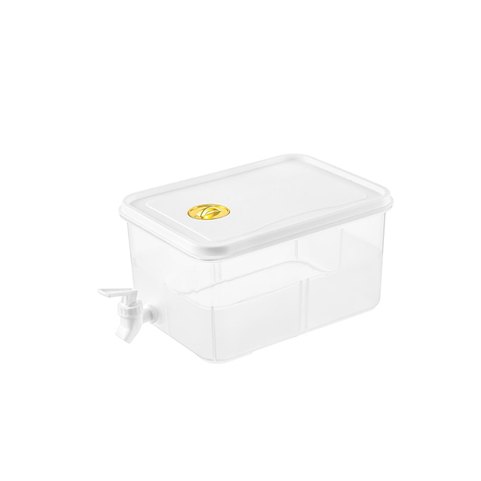 Buxuaaaa 5L Clear Refrigerator Water Dispenser with Leak Proof Faucet Easy Fill Beverage Container for Homes Kitchen Large Capacity Water Dispenser with Faucet