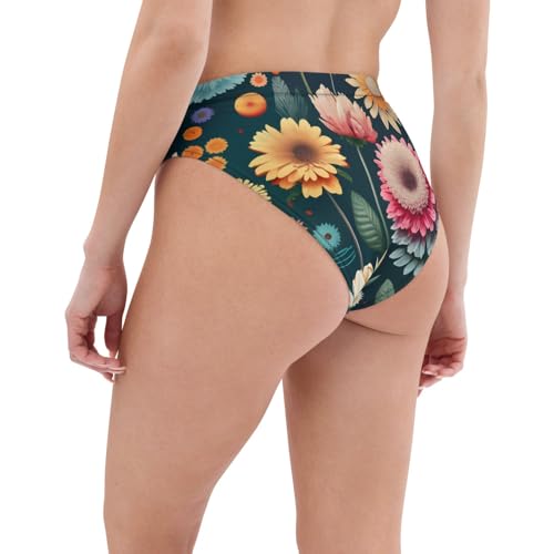 Bas de bikini cheeky taille haute confortable et couvrance modérée