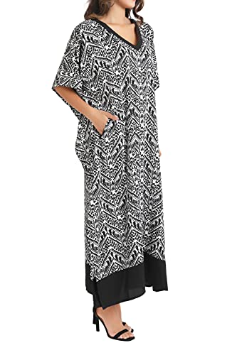 Image of Miss Lavish London Women's Kaftan- Kaftan Dress for Casual, Party, Evening, Vacation and Everyday Wear