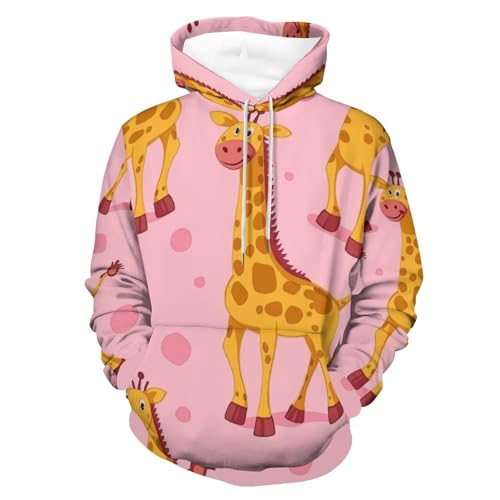 Sweat girafe à capuche pour des week-ends cocooning et décontractés