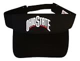 National Cap Ohio State Buckeyes Adult Team Logo Visor, Black
