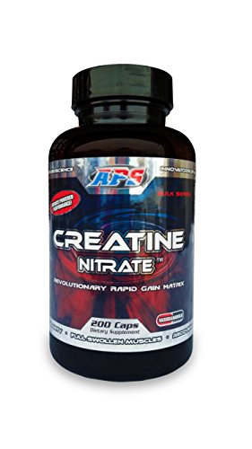 APS Nutrition Creatine Nitrate, Revolutionary Rapid Gain Matrix For Vascularity, Strength, ATP Elevation And Recovery, 200 Capsules APS Nutrition Creatine Nitrate, Revolutionary Rapid Gain Matrix For Vascularity, Strength, ATP Elevation And Recovery, 200 Capsules